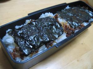 お弁当に!おかかしょうゆのり弁 レシピ・作り方